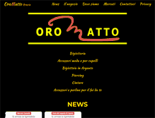 Tablet Screenshot of oromatto.com